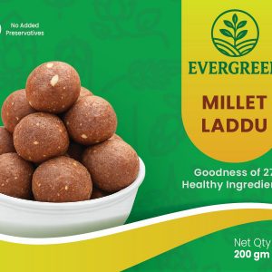 Evergreen Millet Laddu – Healthy Traditional Sweet | No Preservatives | 200g