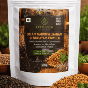 Omam Karunseeragam Vendhayam Powder – Digestive Wellness Blend (200g)